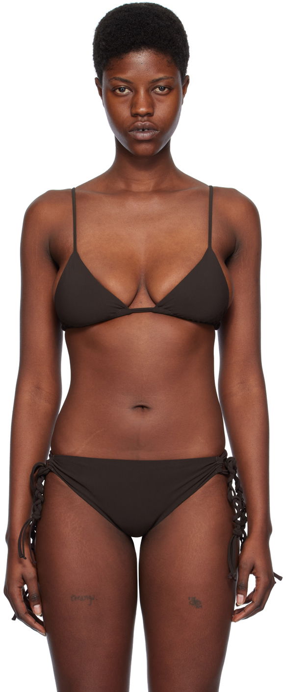 Kupaći kostimi Jil Sander Tangle Bikini Top Smeđa | J40BR0002_J20011