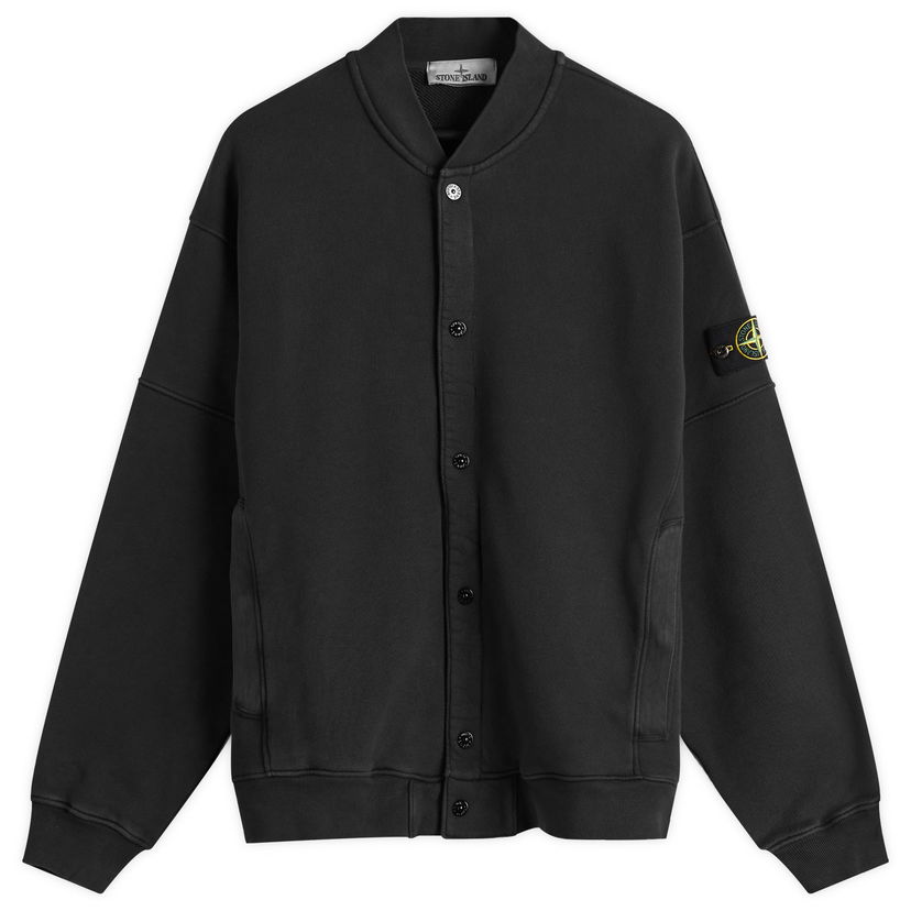 Dukserice Stone Island Old Effect Fleece Bomber Jacket, Size Large Crna | K1S156100034-V0129