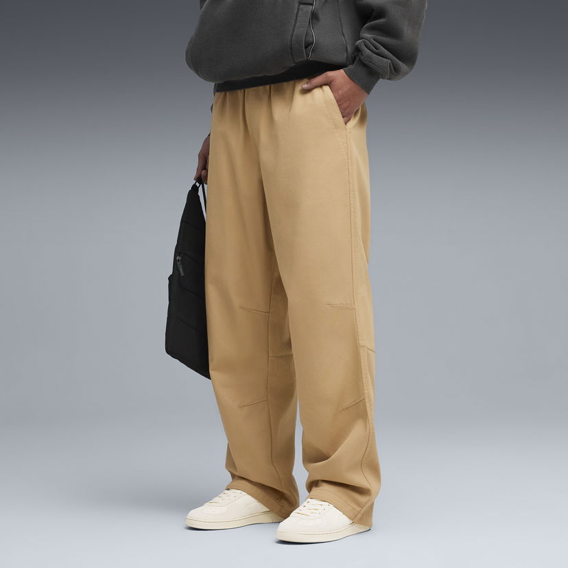 Hlače Puma PUMA x REPRESENT Paneled Wide Leg Pants Bež | 632545_94