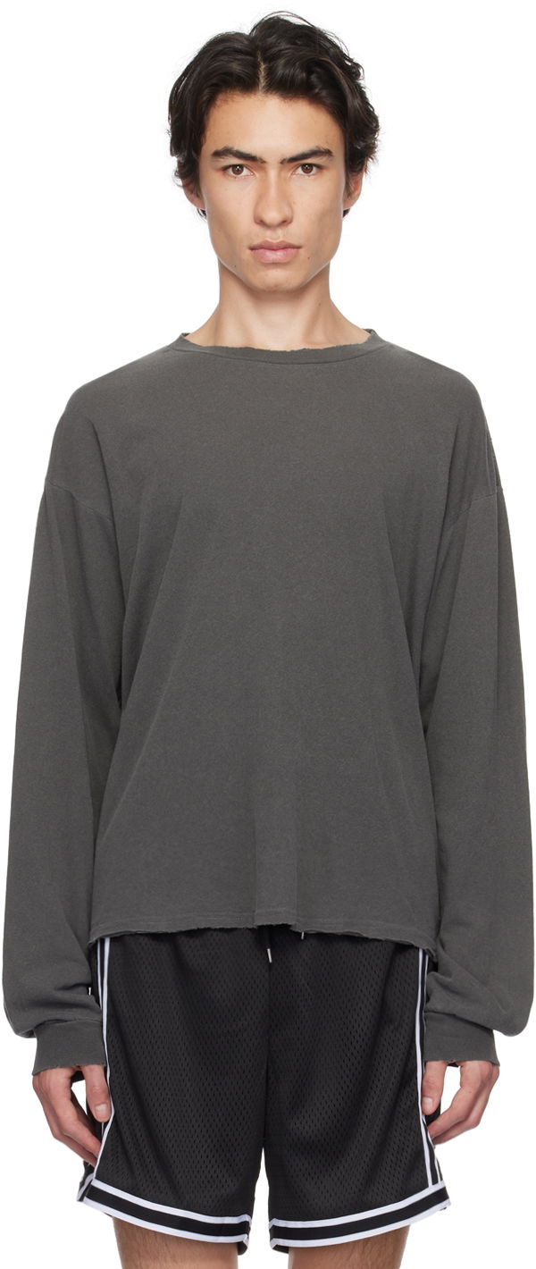 Majica kratkih rukava John Elliott John Elliott Folsom Long Sleeve T-Shirt Siva | A292M3714A