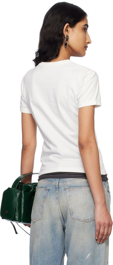 Majica kratkih rukava Acne Studios Acne Studios Fitted Logo T-Shirt Bijela | AL0469-, 2