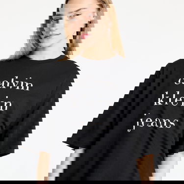 Majica kratkih rukava CALVIN KLEIN Calvin Klein Jeans Short Sleeve Logo Tee Crna | LV047B827G UB1, 1