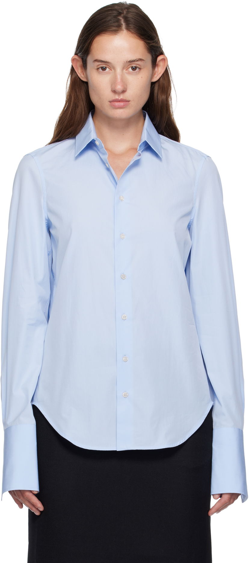 Košulja WARDROBE.NYC WARDROBE.NYC Classic Shirt Plava | W1135F25CO