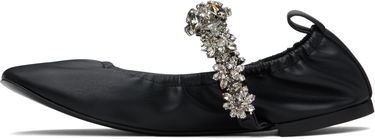 Tenisice i cipele Stella McCartney Stella McCartney Elsa Crystal Flowers Ballerina Flats Crna | 810497W1IL0, 2