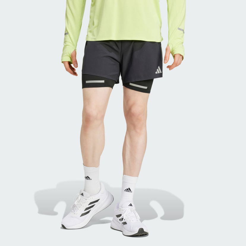 Kratke hlače adidas Performance Ultimate Running Reflective 2-in-1 Shorts Crna | JD7800