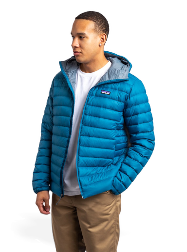 Pernata jakna Patagonia Down Sweater Hoody Plava | 84702