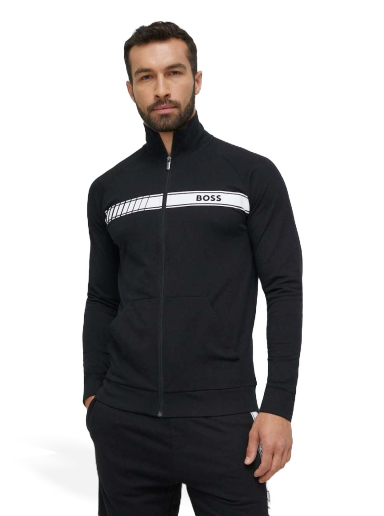 Dukserice BOSS Authentic Full Zip Jacket Crna | 50496746