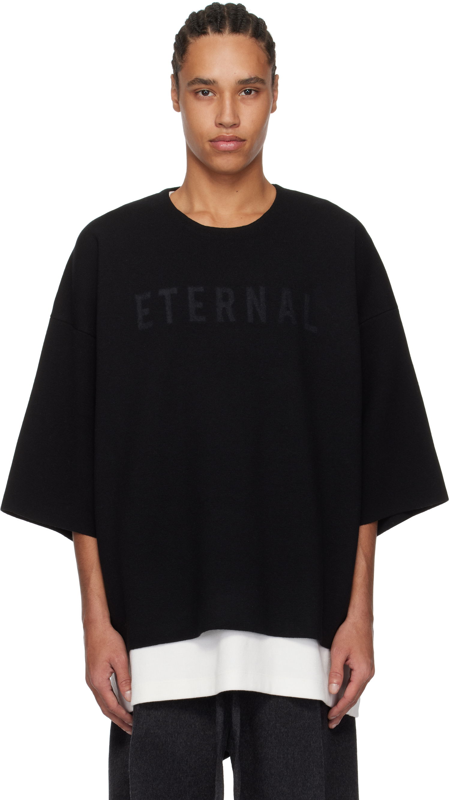 Džemper Fear of God Fear of God 'Eternal' Knit Sweater Crna | FGE220-20021LAW, 0