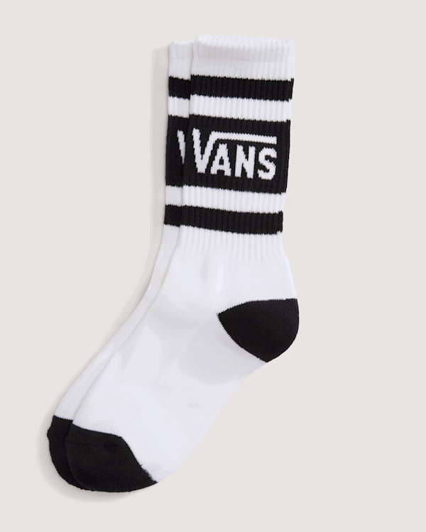 Čarape Vans Drop V Striped Logo Crew Socks Bijela | VN000Q92BLK, 0