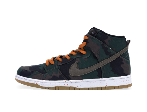 Skateboarding Nike SB SB Dunk High FiveOneO Camo Crna | 646552-037