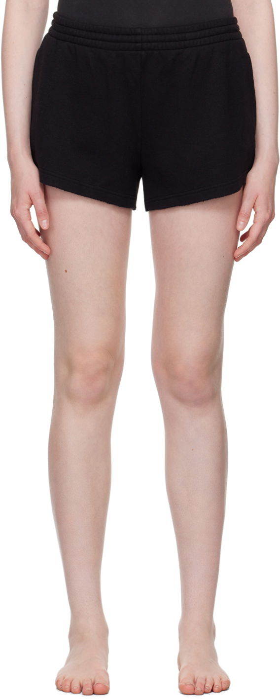 Kratke hlače SKIMS SKIMS Cotton Fleece Shorts Crna | BO-SHO-5561W