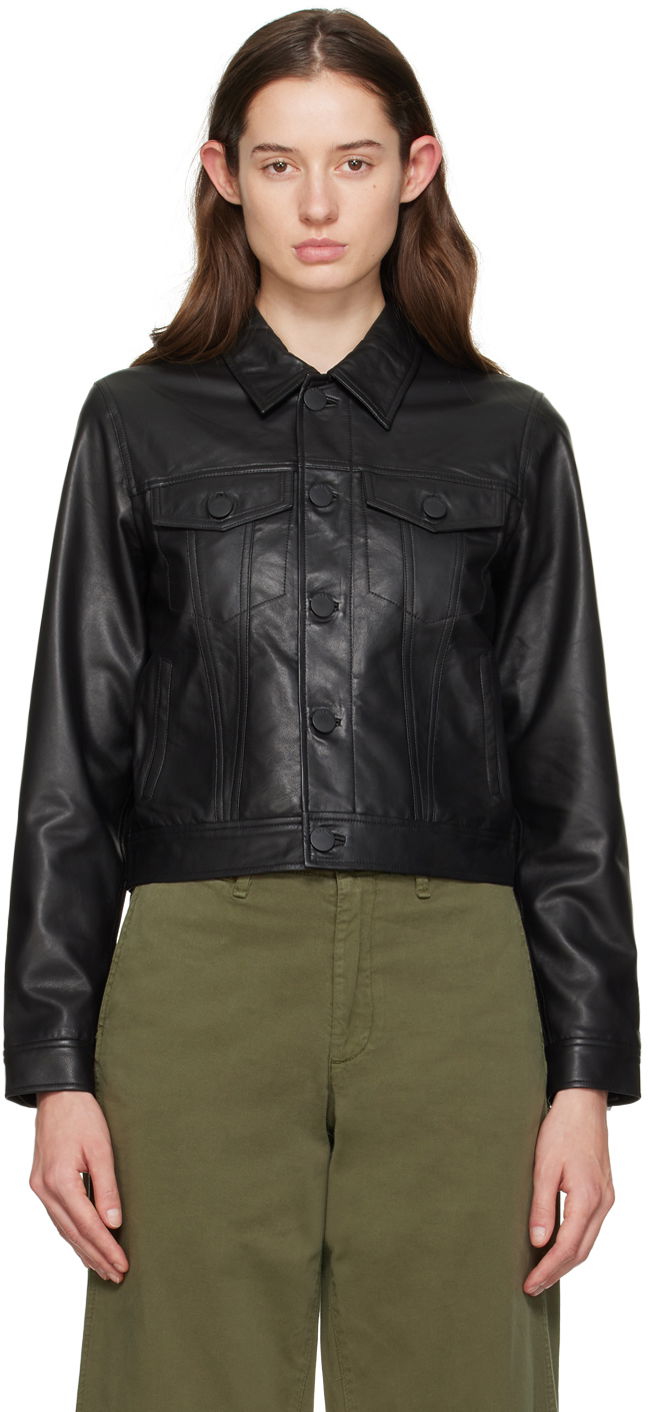 Jakna rag & bone rag & bone Debbie Leather Jacket Crna | WAW23H20161816