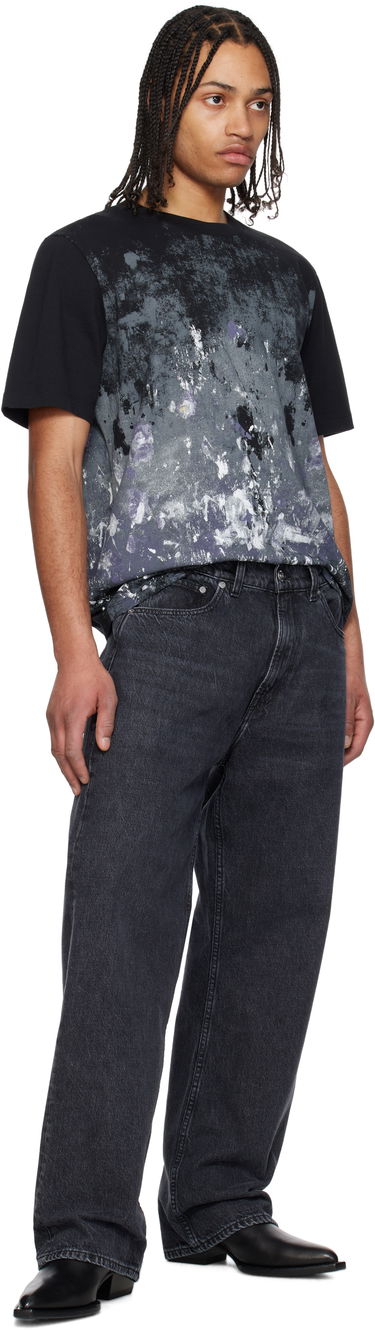 Majica kratkih rukava rag & bone Rag & Bone Splatter Print T-Shirt Crna | MBC25ST033KJ33, 3