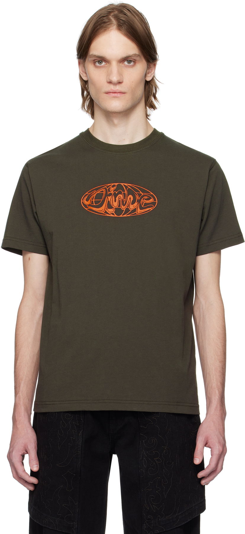 Majica kratkih rukava Dime Dime Globe T-Shirt Zelena | DIMESP2561BLK