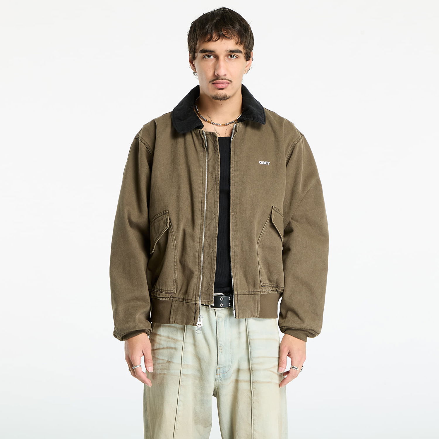 Jakna OBEY Fade Wash Cwu Jacket Wren Faded Wash Zelena | 121800602-WRN, 0