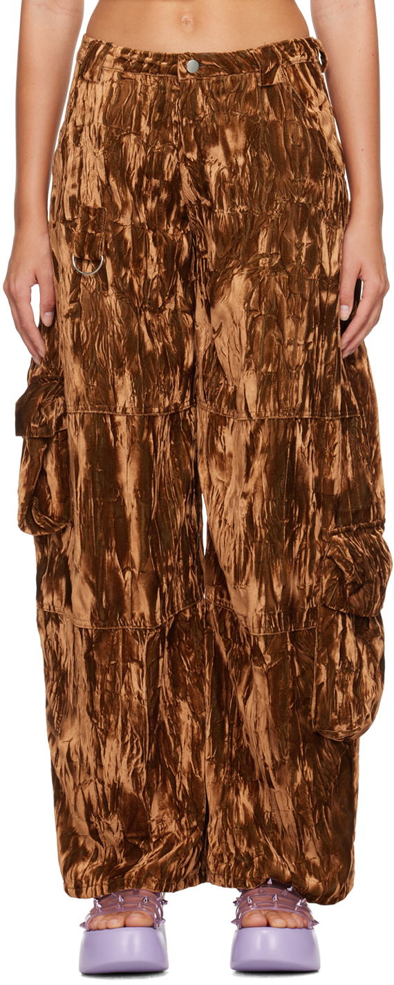 Cargo hlače Collina Strada Collina Strada Lawn Cargo Pants Smeđa | XX6408