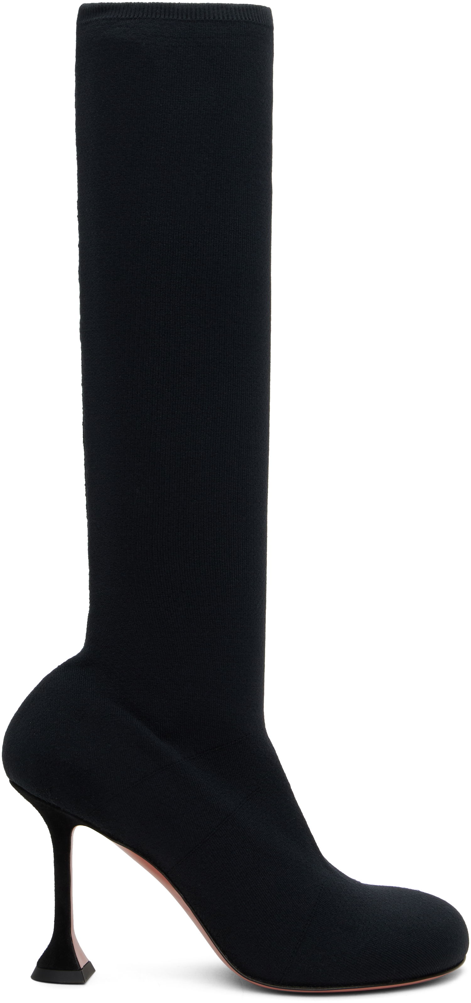 Tenisice i cipele Amina Muaddi Amina Muaddi Veneda Stretch Tall Boots Crna | VENEDA STRETCH BOOT 95 KNIT, 0