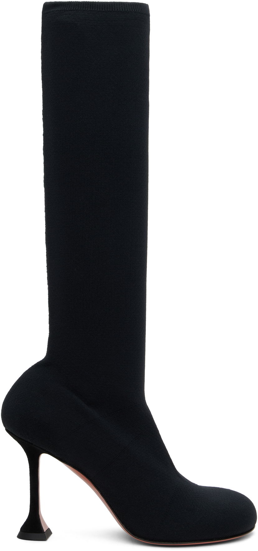Tenisice i cipele Amina Muaddi Amina Muaddi Veneda Stretch Tall Boots Crna | VENEDA STRETCH BOOT 95 KNIT