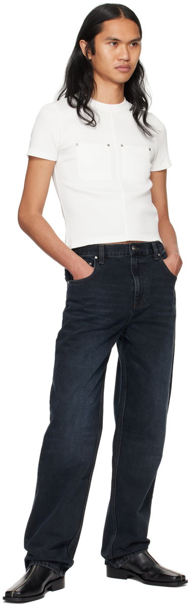 Majica kratkih rukava Dion Lee Shrunken Rivet T-Shirt Bijela | C3170PS24, 3