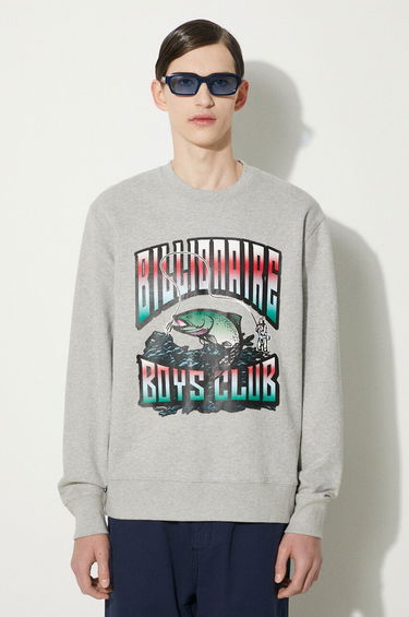 Dukserice BILLIONAIRE BOYS CLUB Billionaire Boys Club Big Catch Crewneck Sweatshirt Siva | B24230, 3