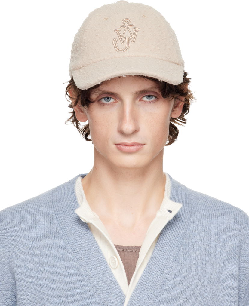 Kapa JW Anderson JW Anderson Fleece Embroidered Logo Baseball Cap Plava | AC0409-FA0468