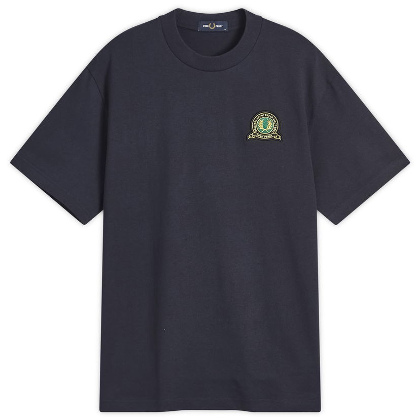 Majica kratkih rukava Fred Perry Fred Perry Tennis Badge T-Shirt, Size Large Tamnoplava | M1312-608