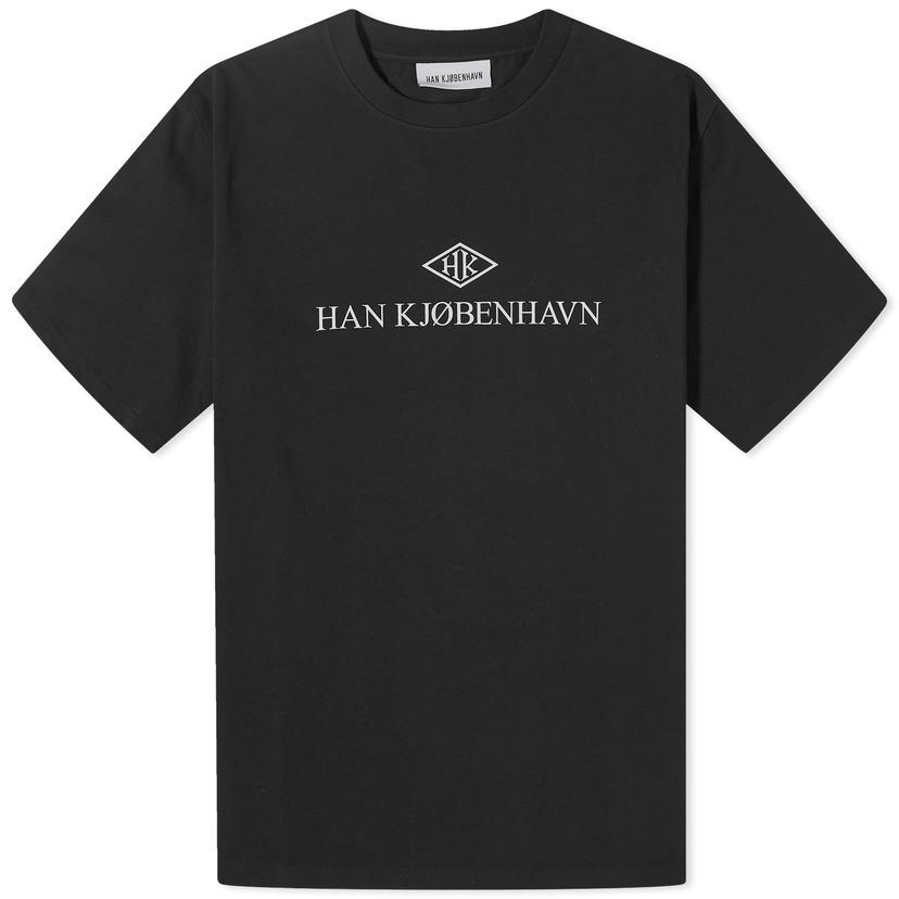 Majica kratkih rukava Han Kjøbenhavn HK Logo Boxy T-Shirt Crna | M-132919-BLK