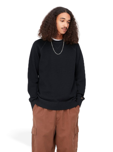 Džemper Carhartt WIP Chase Sweater "Black / Gold" Crna | I028581_00F_XX