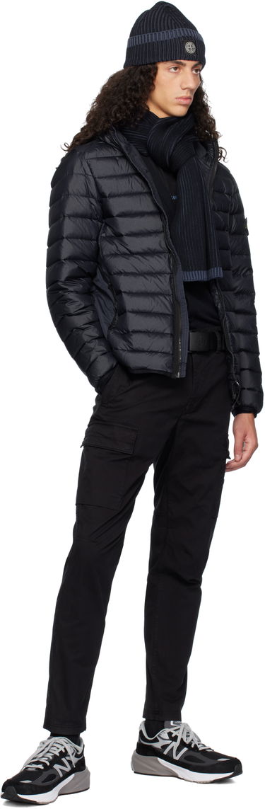 Šal Stone Island Stone Island Knitted Scarf with Logo Patch Tamnoplava | 8115N06C5, 2