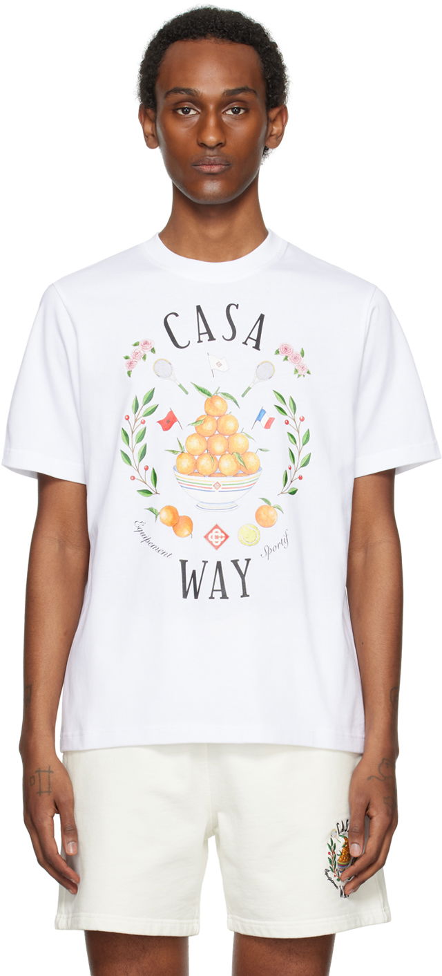 Majica kratkih rukava Casablanca SSENSE x 'Casa Way' T-Shirt Bijela | MPS24-JTS-001-16
