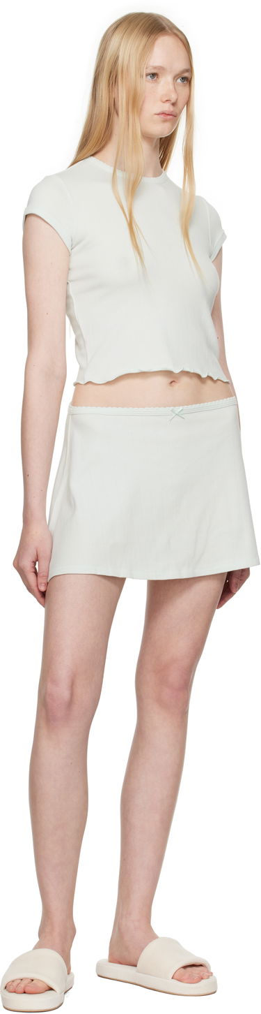 Suknja SKIMS SKIMS Drop Needle Pointelle Baby Tee Zelena | ST-STT-8463, 3