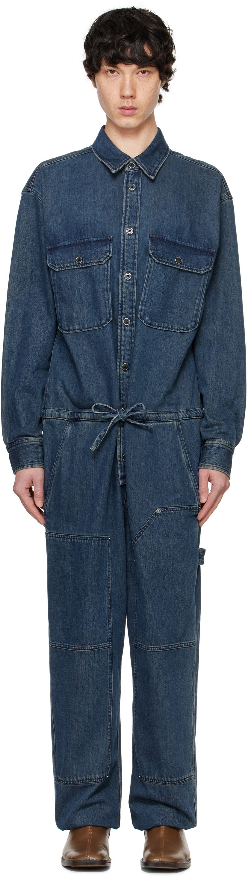 Kombinezon ISABEL MARANT Isabel Marant Otilie Denim Jumpsuit Plava | 25PCB0073HA-C1H06H
