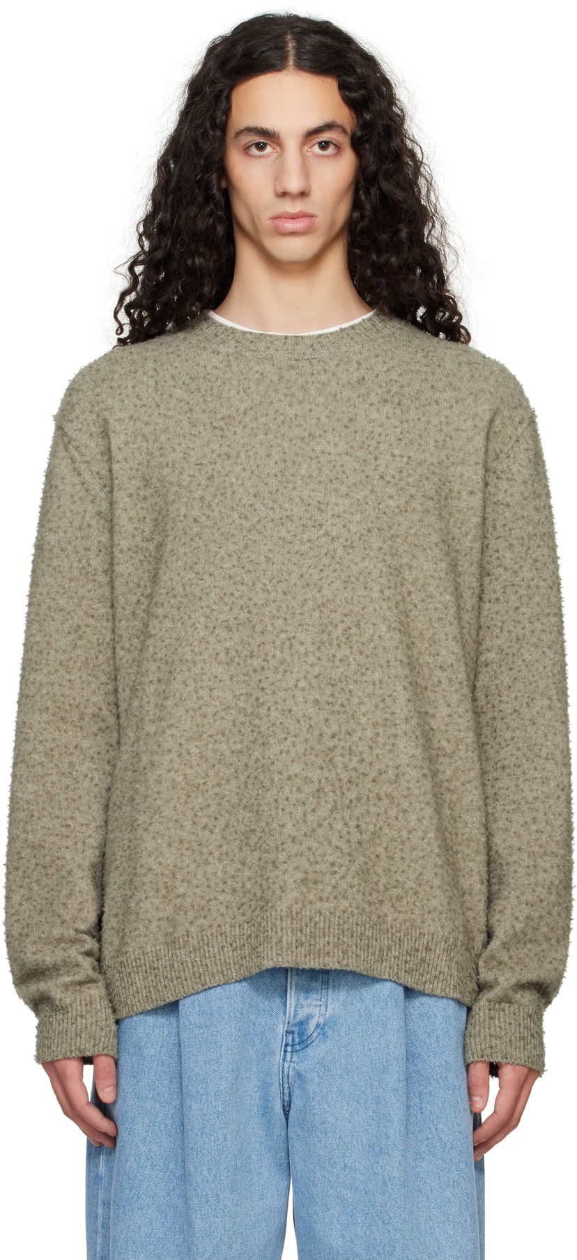 Džemper Maison Margiela Maison Margiela Pilling Sweater Zelena | S50HL0033 M13108