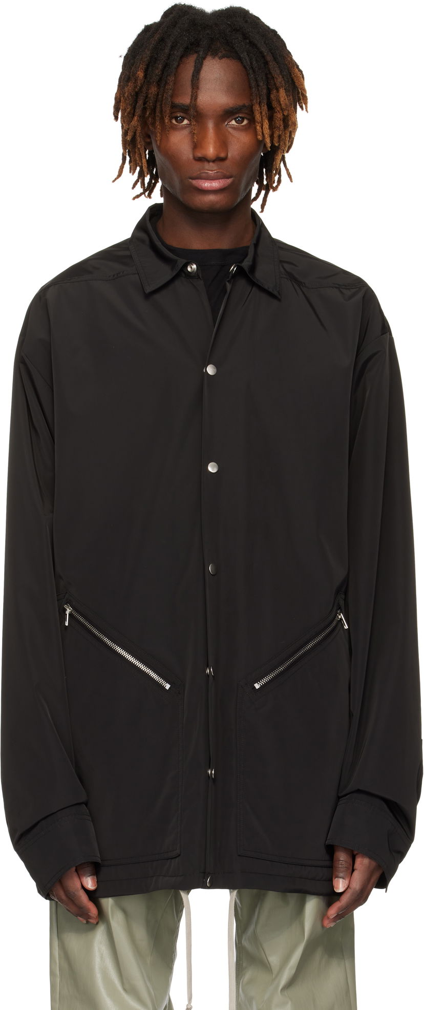 Vjetrovka Rick Owens Rick Owens Hollywood Membrane Tour Jacket Crna | RU01E5779 MB