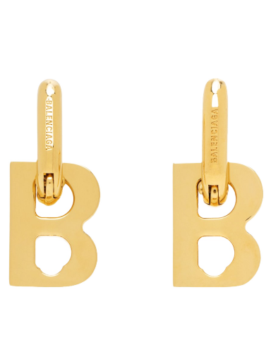 Naušnice Balenciaga B Chain Xs Earrings Bež | 655286-TZ99G-0027
