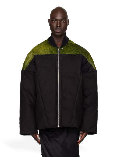 Jakna Rick Owens Flight Leather Down Jacket Crna | RR02C7708 LHCMO3