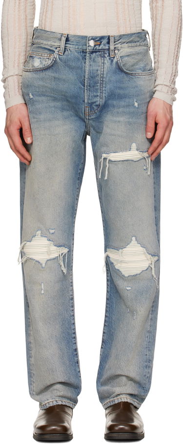 Jeans AMIRI AMIRI Suede Straight MX1 Jeans Plava | AMDNGH1085, 0