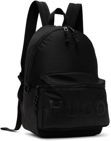 Ruksak BOSS HUGO Printed-Logo Backpack Crna | 50547114, 1
