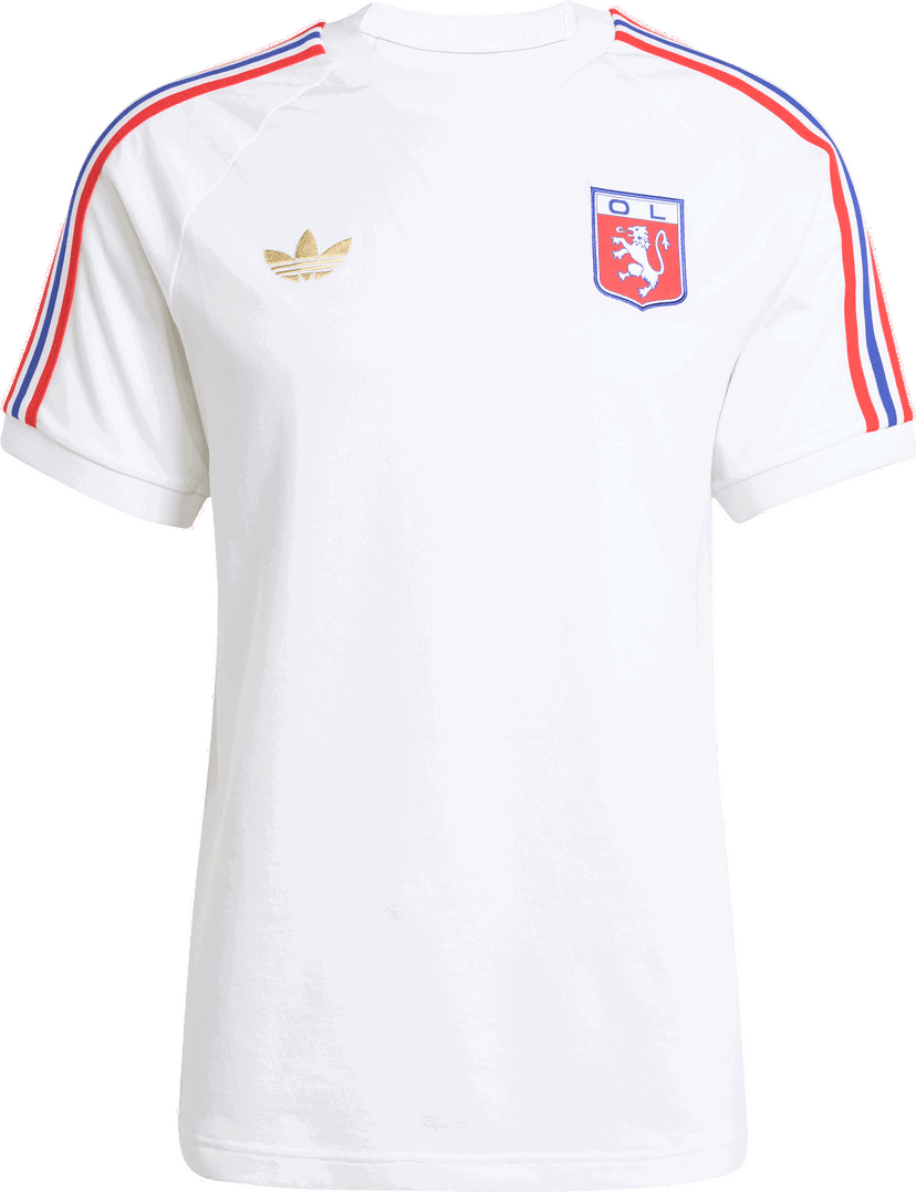 Majica kratkih rukava adidas Originals Olympique Lyon 75 T-Shirt Bijela | jl8080