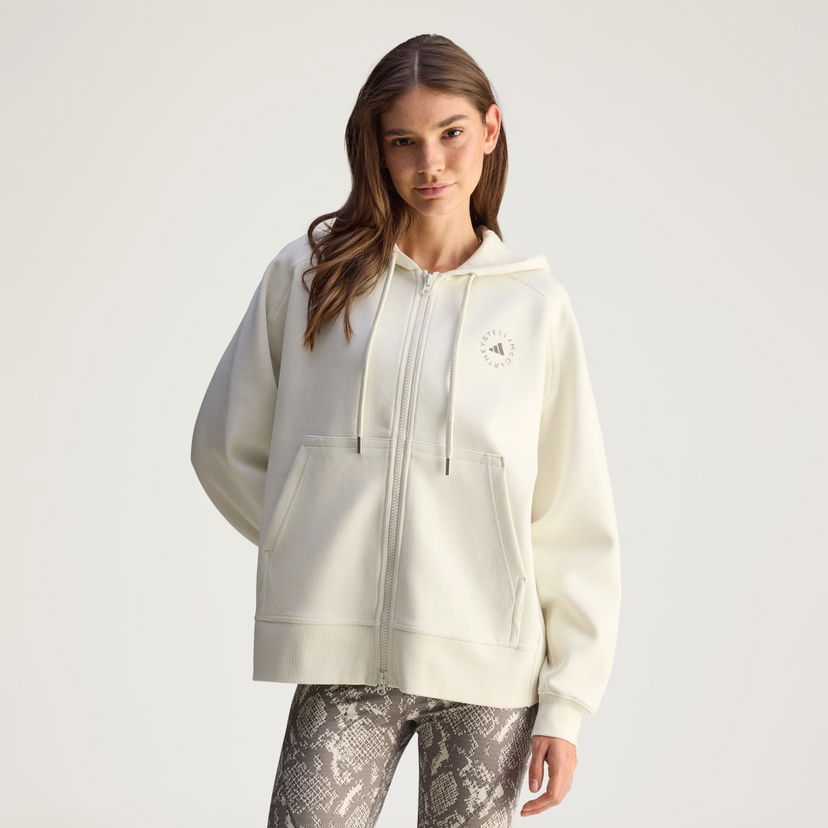 Dukserice adidas Performance adidas by Stella McCartney Full-Zip Hoodie Bijela | JX6769