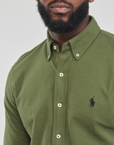 Košulja Polo by Ralph Lauren Polo Pony Embroidered Cotton Shirt Zelena | 710654408092, 4