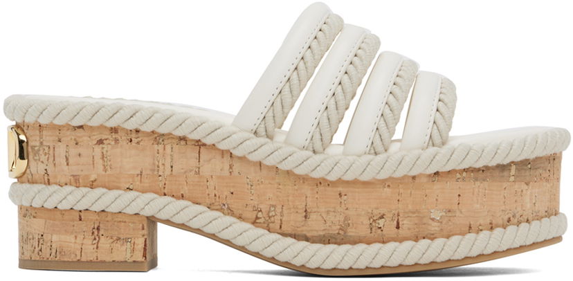 Dodaci Valentino Valentino Garavani VLogo Summerblocks Flatform Sandals Bijela | 5W2S0JR4UEL