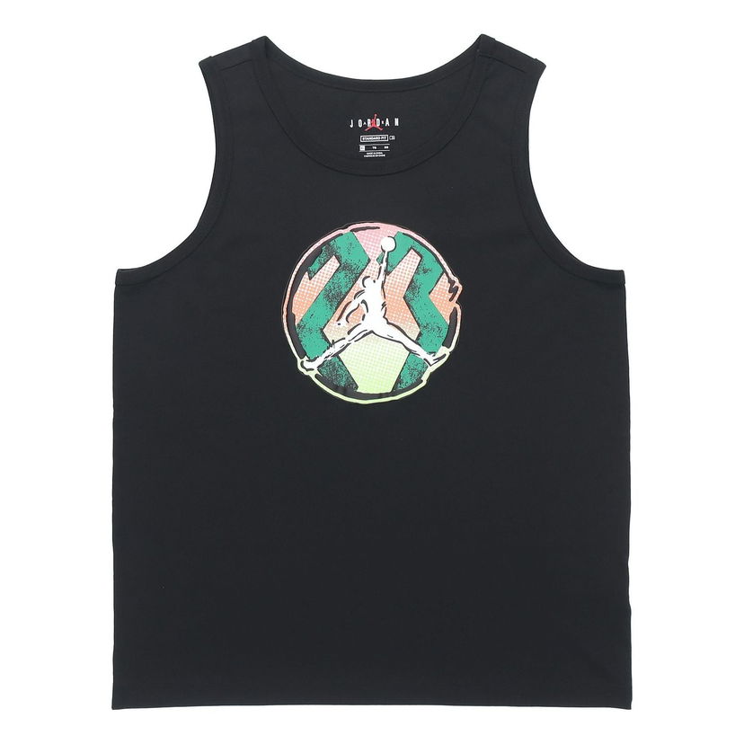 Majica bez rukava Jordan Jordan Sport Dna Print Vest Crna | CZ8296-010