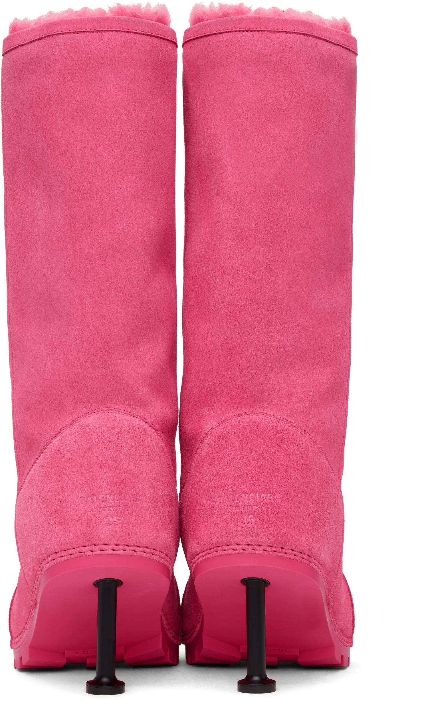 Tenisice i cipele Balenciaga Suede High Heel Boots Crna | 802178 WBFC1, 1