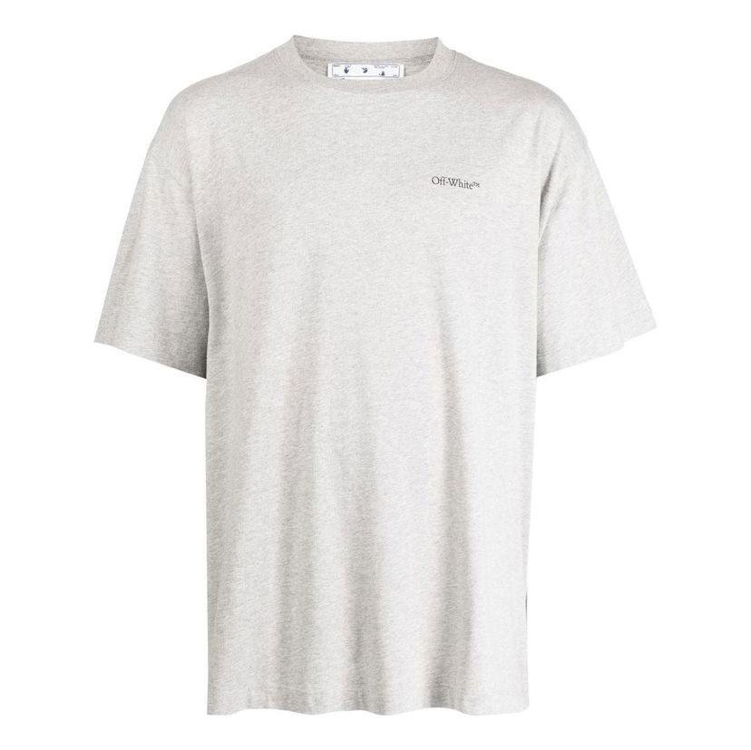 Majica kratkih rukava Off-White Jumbo Print Cotton T-Shirt Siva | OMAA038S23JER0020810