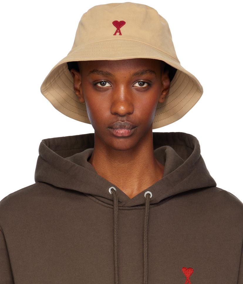 Šešir AMI AMI De Coeur Bucket Hat Bež | UHA246.AW0041