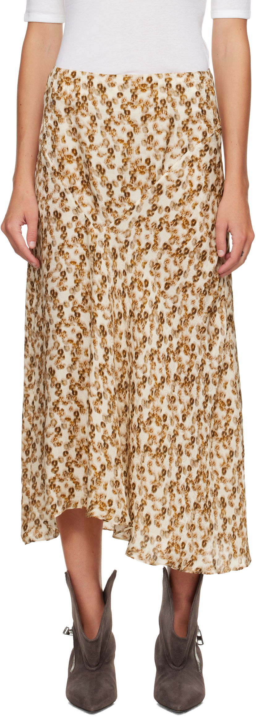 Suknja ISABEL MARANT Lisanne Midi Skirt Višebojno | JU0080FA-C3J10I