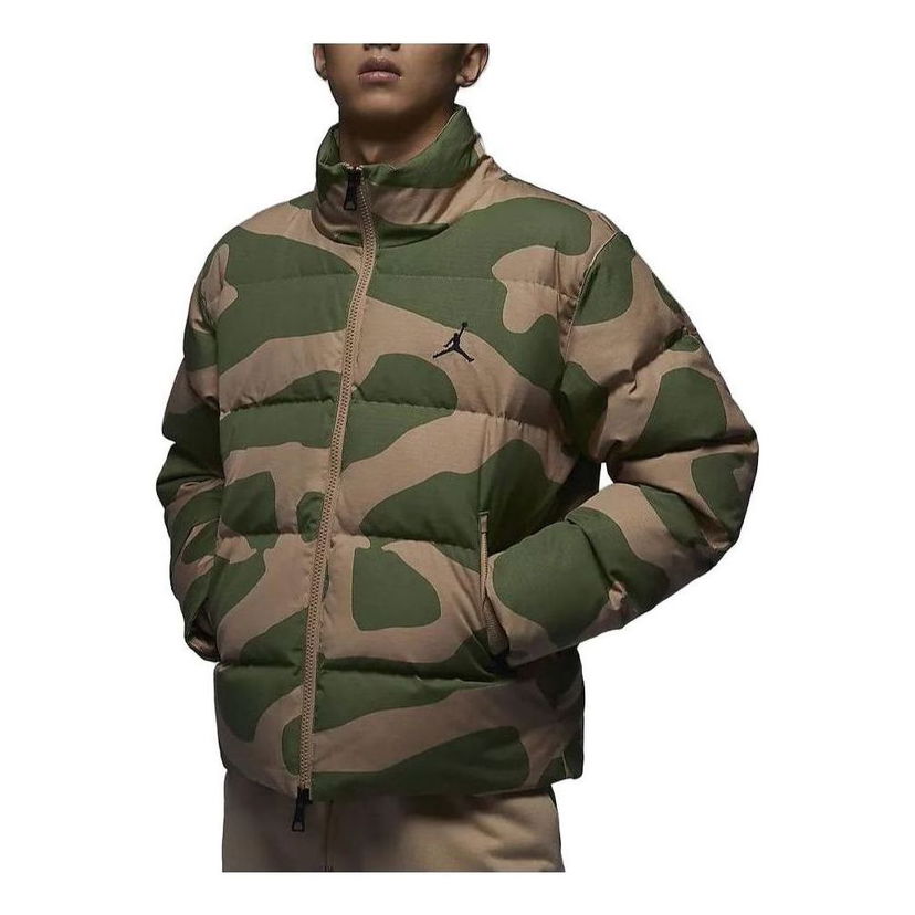 Pernata jakna Jordan Flight Heritage Camo Down Jacket Zelena | FB6989-200