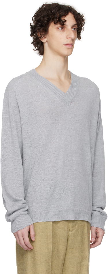 Džemper OUR LEGACY Our Legacy Rue V-Neck Sweater Siva | M2253RB, 1