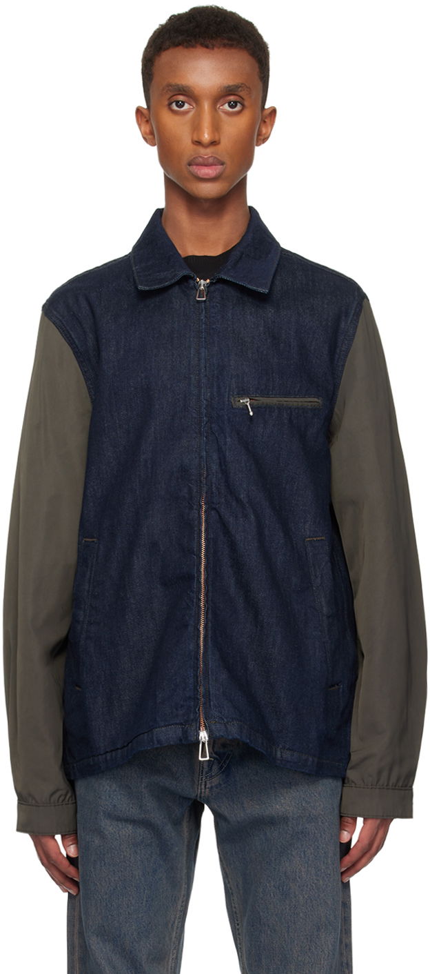 Jakna Paul Smith PS Paul Smith Zip Denim Jacket Plava | M2R-051ZM-N22081-R